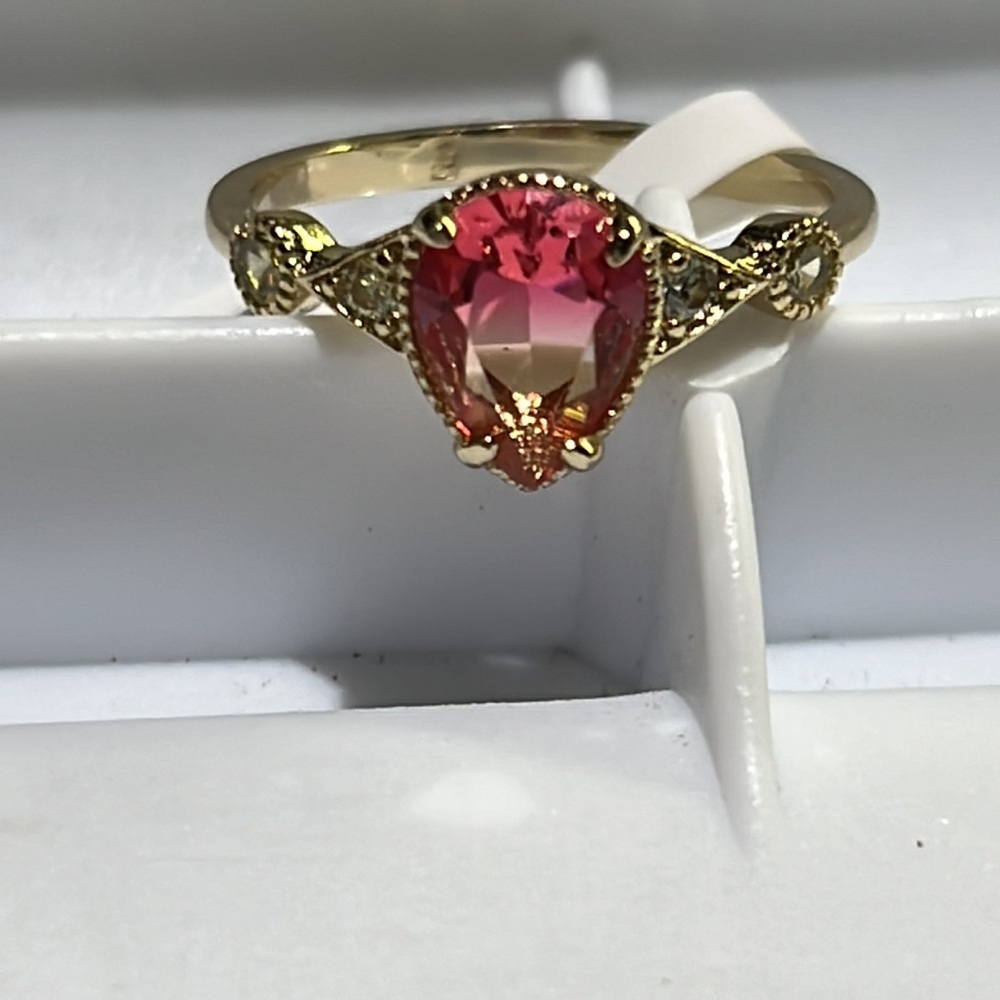 Pink Tourmaline Ring Sz 6